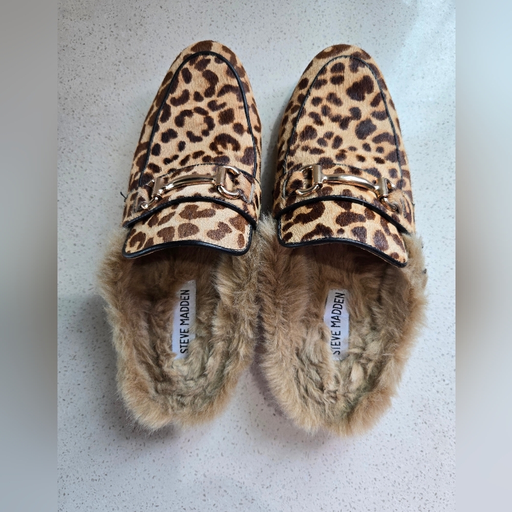 Steve Madden Brown Tan Loafers Slip-Ons Size 7